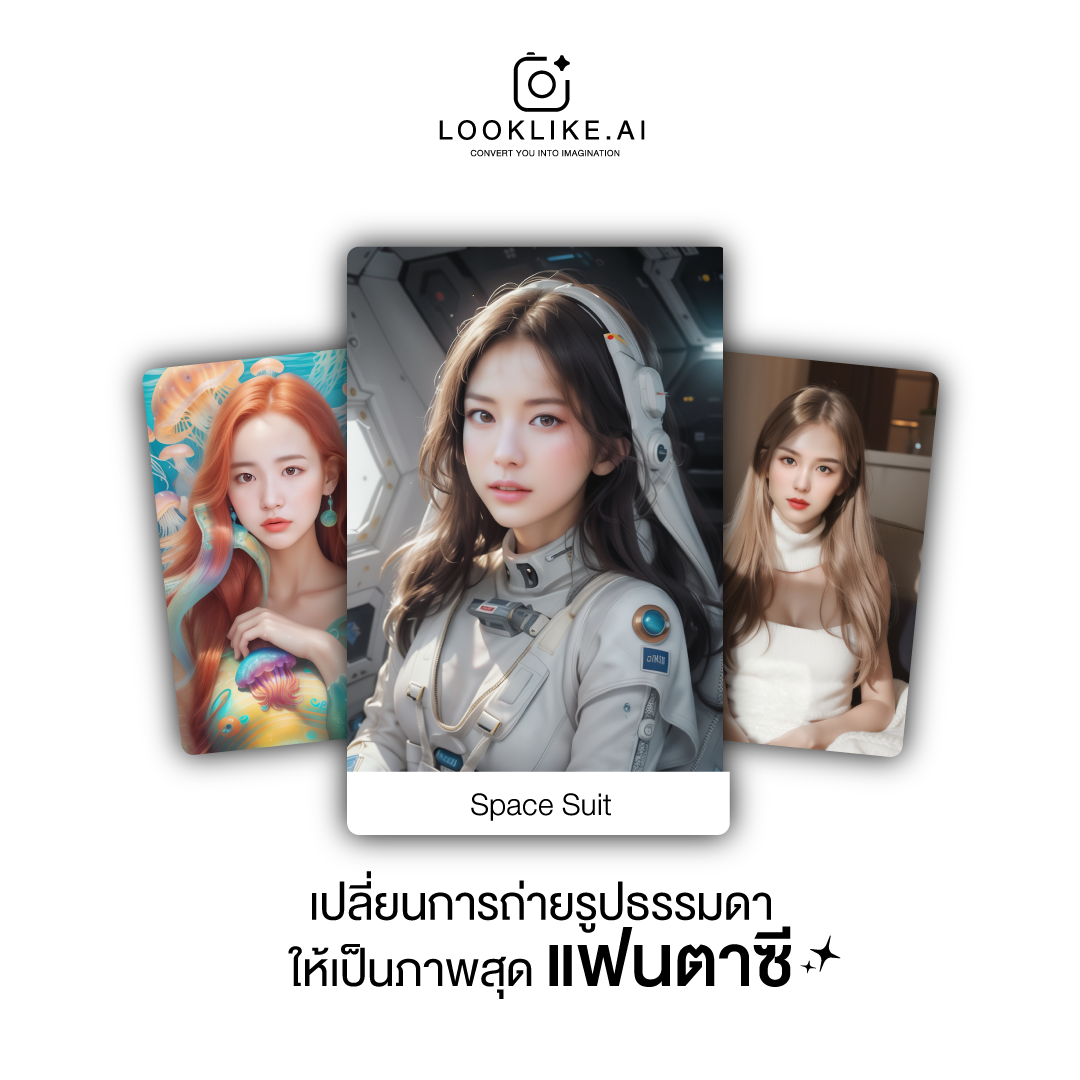 LOOKLIKE.AI : ให้เอไอเปลี่ยนรูปถ่ายคุณเป็นภาพวาดสุดสมจริง เปลี่ยน look ของคุณด้วย LOOKLIKE.AI