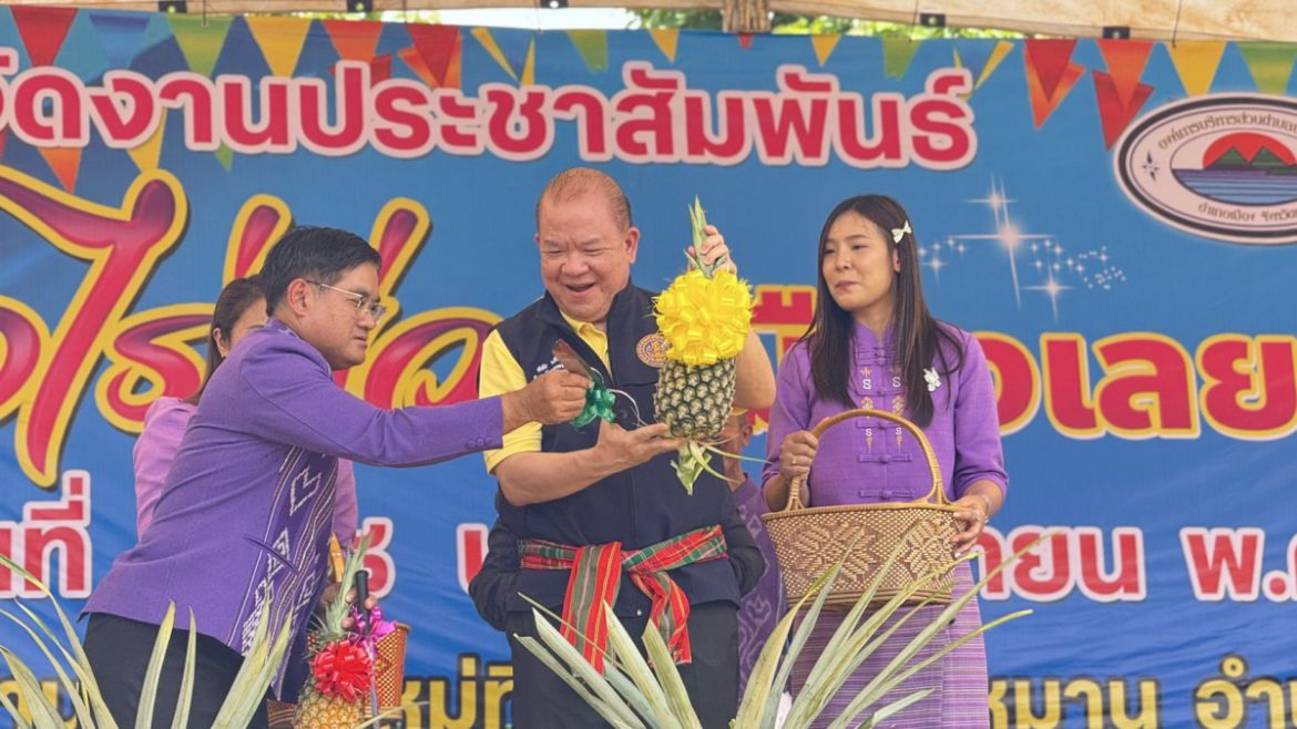 “พิชัย” ลุยเมืองเลย เปิดงานชวนชิม “สับปะรดไร่ม่วง” รสชาติหอม หวาน ฉ่ำ เตรียมดันขึ้นแท่นสินค้า GI สร้างรายได้เกษตรกร หนุนตลาดใน-ต่างประเทศครบวงจร