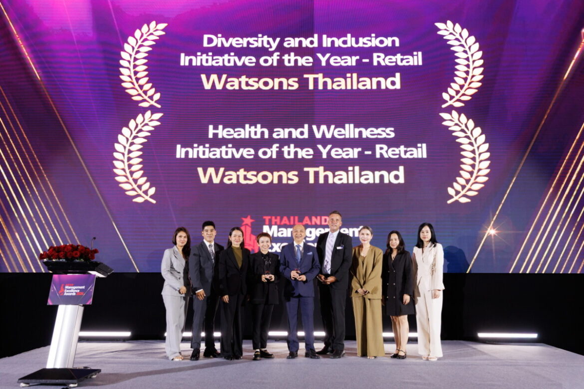 วัตสัน ประเทศไทย โดดเด่นบนเวทีเอเชีย คว้า 2 รางวัล Asian Management Excellence Awards 2026 ตอกย้ำองค์กรน่าทำงานที่สุดด้านความเป็นอยู่ที่ดีและความหลากหลาย