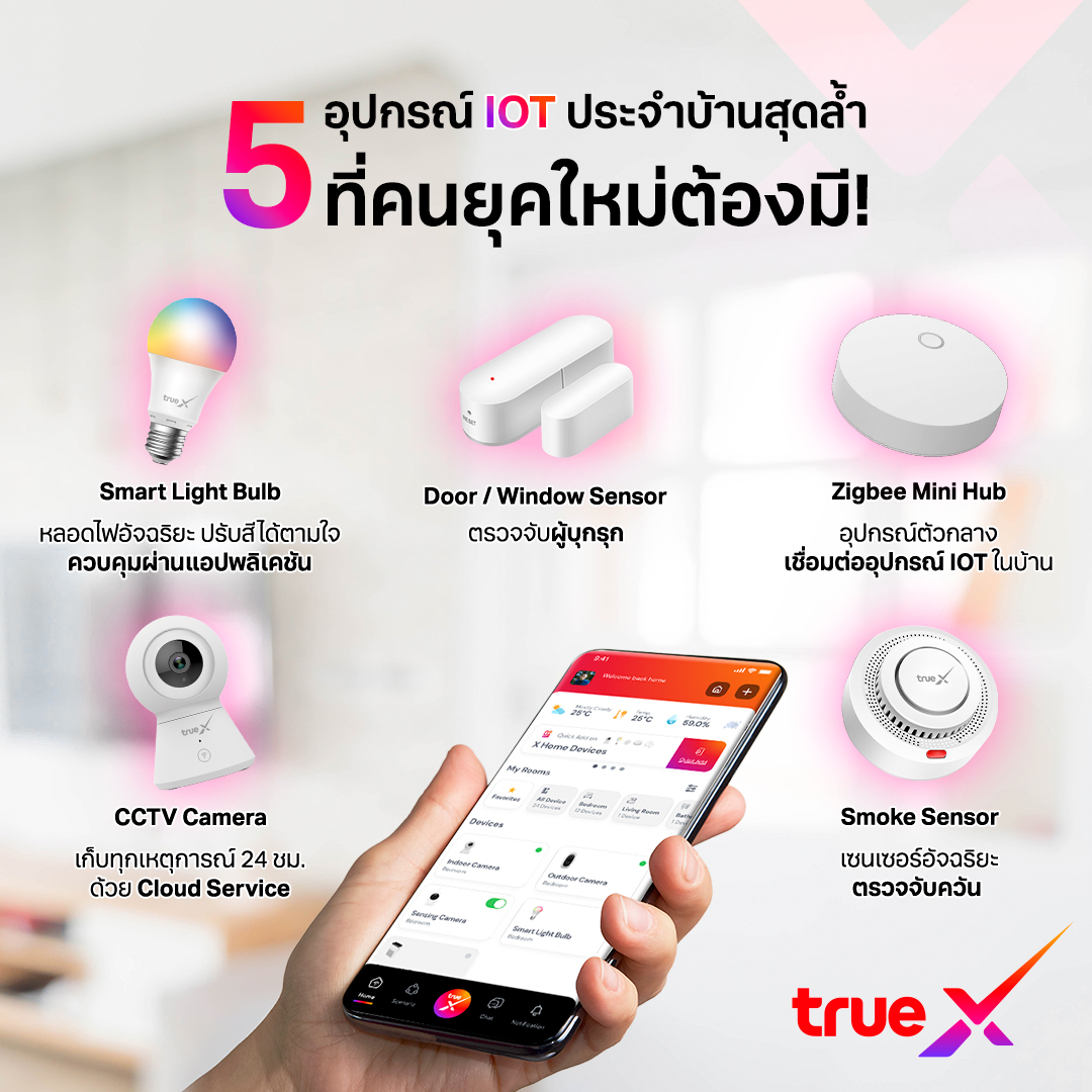 TrueX ชวนเปลี่ยนบ้านให้สมาร์ทยิ่งขึ้นกับ 5 ไอเทมสุดเจ๋ง ง่ายสุด คุ้มจัด ประหยัดจริง!