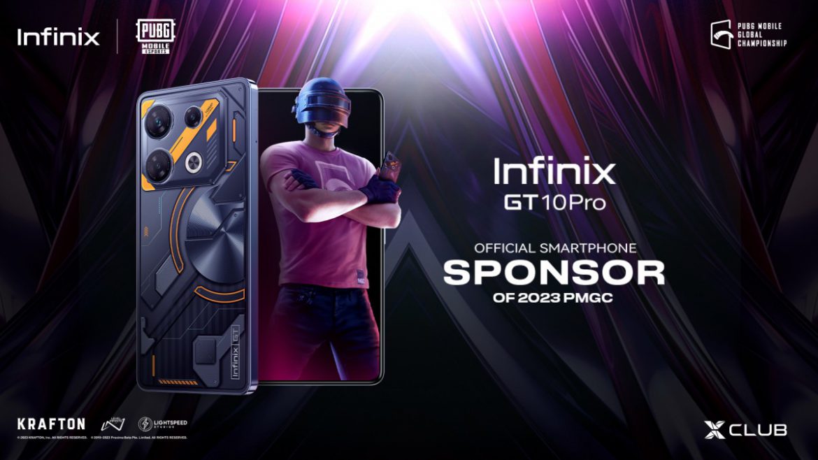 Infinix GT 10 Pro สร้างประสบการณ์การเล่นเกมสุดยิ่งใหญ่ พร้อมร่วมสนับสนุนการแข่งขัน PUBG Mobile Global Championship 2023