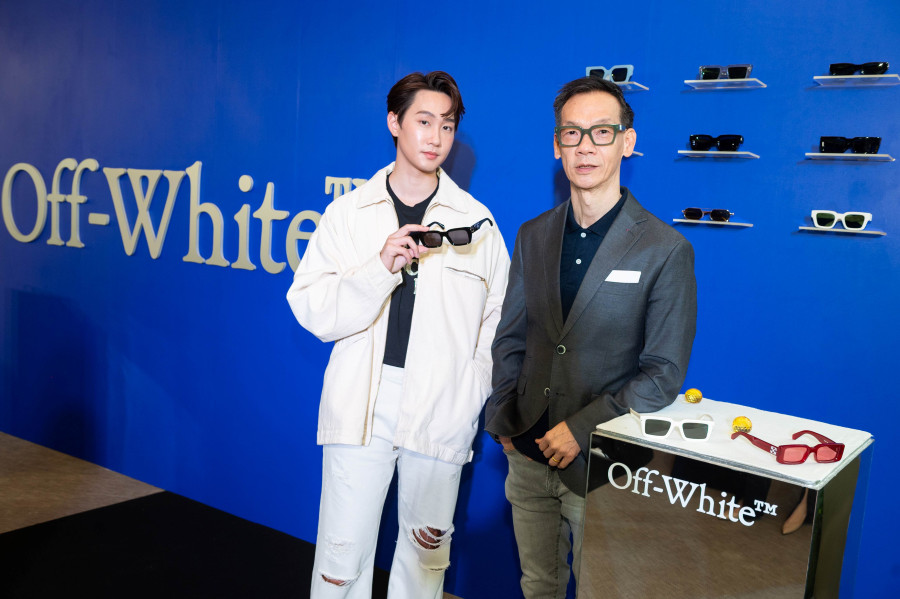 กัปตัน ชลธร อวดลุคสายแฟแนวสตรีท ในงานเปิดตัวแว่นตา OFF-WHITE คอลเลกชัน SPRING – SUMMER 2024