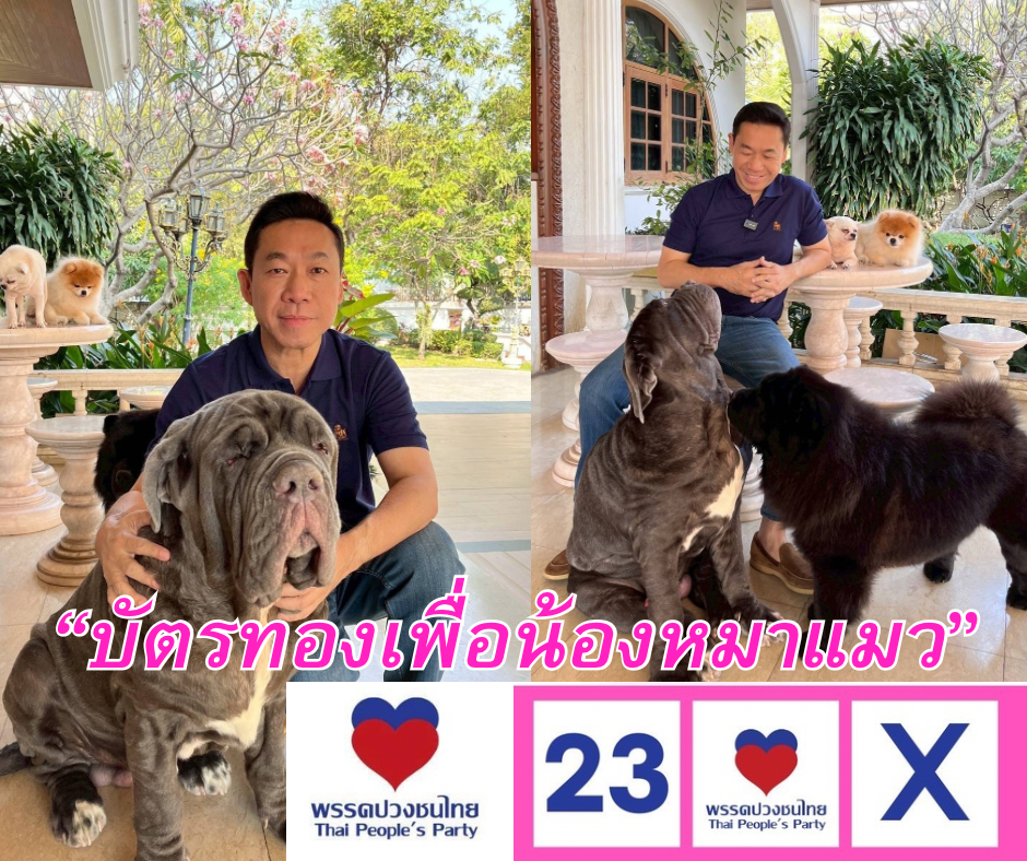 ไอเดียสุดเจ๋ง “เอกสิทธิ์ ปวงชนไทย” ผุด นโยบาย “บัตรทองเพื่อน้องหมาแมว” เอาใจคนรักสัตว์กว่า 6 ล้านครัวเรือนทั่วไทย ลั่น ทำได้ทันที