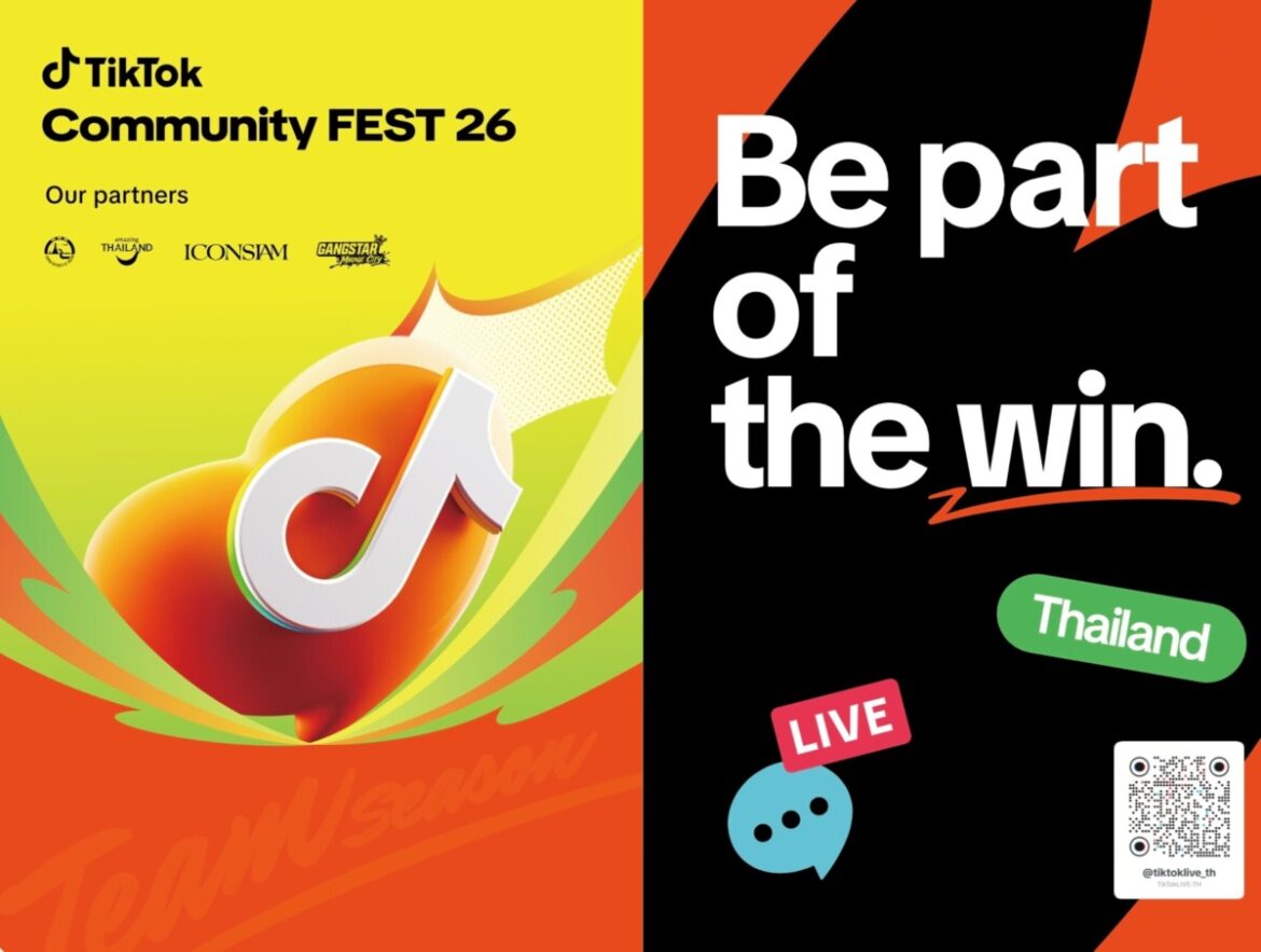 TikTok LIVE Community Fest 2026 ปักหมุดประเทศไทยจัดมหกรรมครั้งใหญ่ รวมพลังไลฟ์ครีเอเตอร์จากทั่วภูมิภาคร่วมฉลองความสำเร็จ มุ่งเสริมแกร่งคอมมูนิตี้ แลกเปลี่ยนวัฒนธรรม เปิดโอกาสสู่การเติบโตร่วมกัน